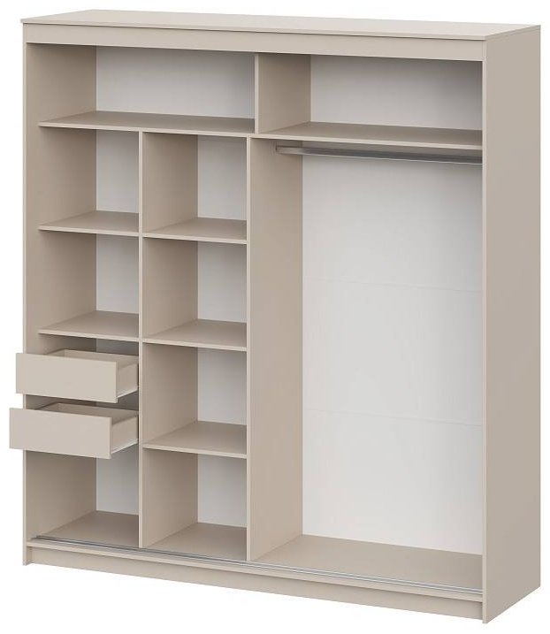 Шкаф-купе СВ Мебель ШКП 3, 200.1x220х60 см, бежевый купить,NaN