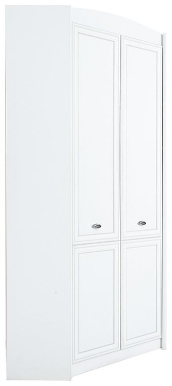 Шкаф угловой BRW Брест Салерно SZFN2D, 97.5x220х97.5 см, белый купить,NaN