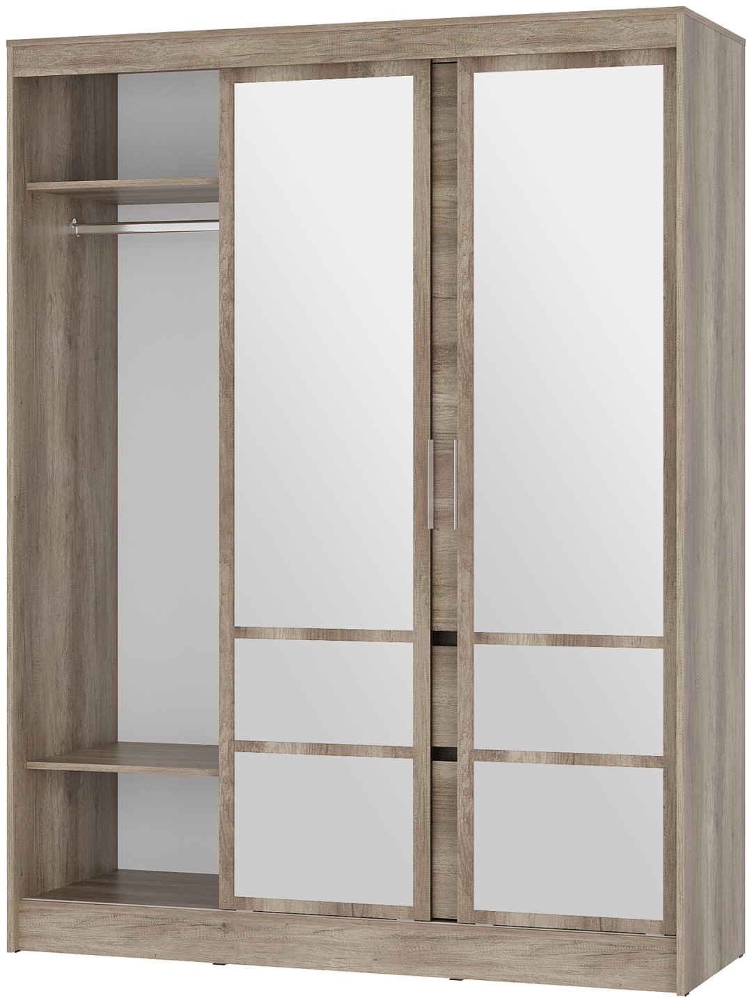 Шкаф-купе BTS Энигма, 160x210х58.2 см, светло-коричневый, белый купить,NaN