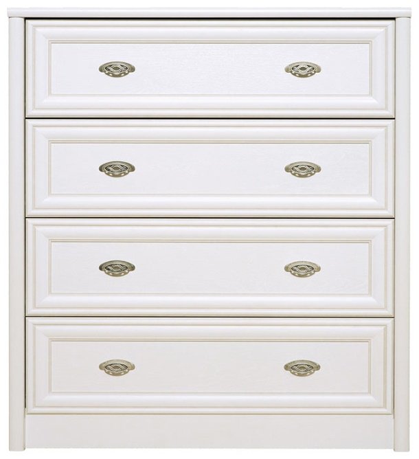 Комод BRW Салерно KOM4S, 87x39x104.5 см, белый купить,NaN