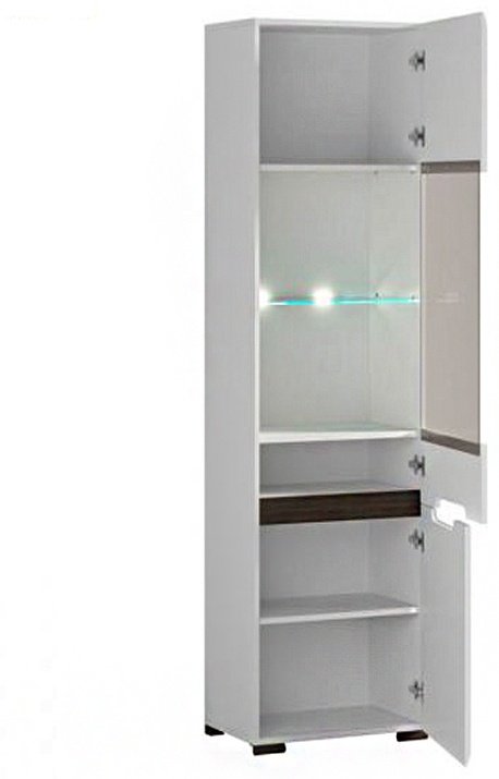 Распашной шкаф BRW Брест Ацтека REG1W1D/21/6, 60x210х41 см, белый купить,NaN