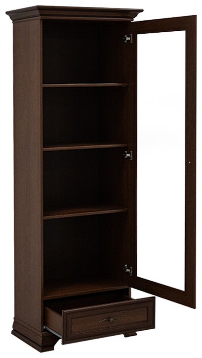 Распашной шкаф BRW Брест Кентаки REG1W1S, 69.5x197.5х44 см, коричневый купить,NaN