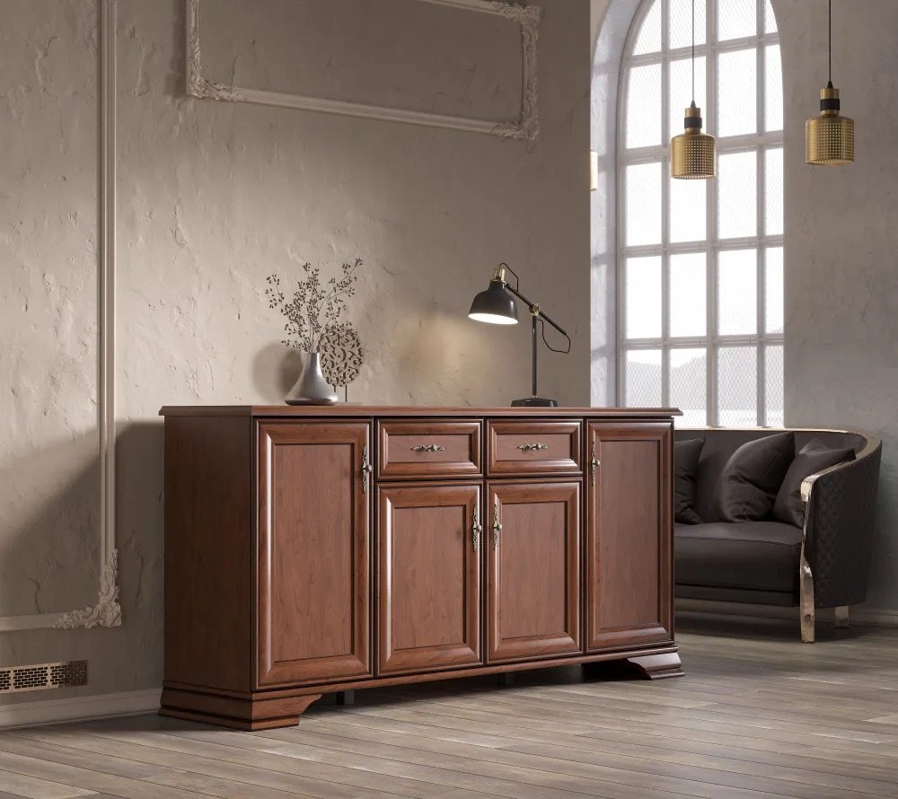 Комод BRW Брест Kentaki, 184x44.5x90.5 см, коричневый купить,NaN