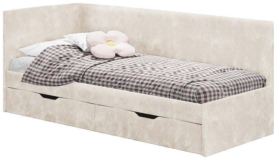 Кровать BTS Лео MGC12551 односпальная, 80x200 см (без матраса, без подъёмного механизма) бежевый купить,NaN