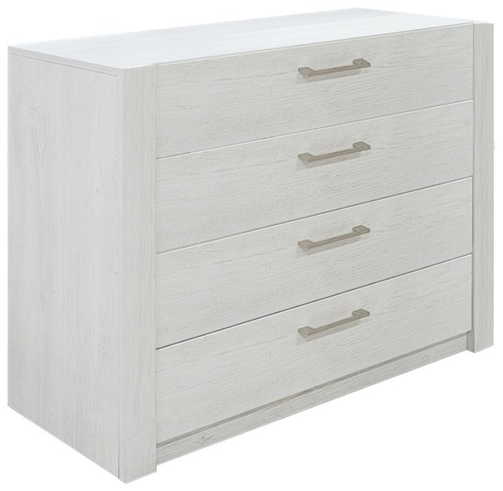 Комод MySTAR Вирджиния, 91.80x42.60x82.4 см, белый, серый купить,NaN