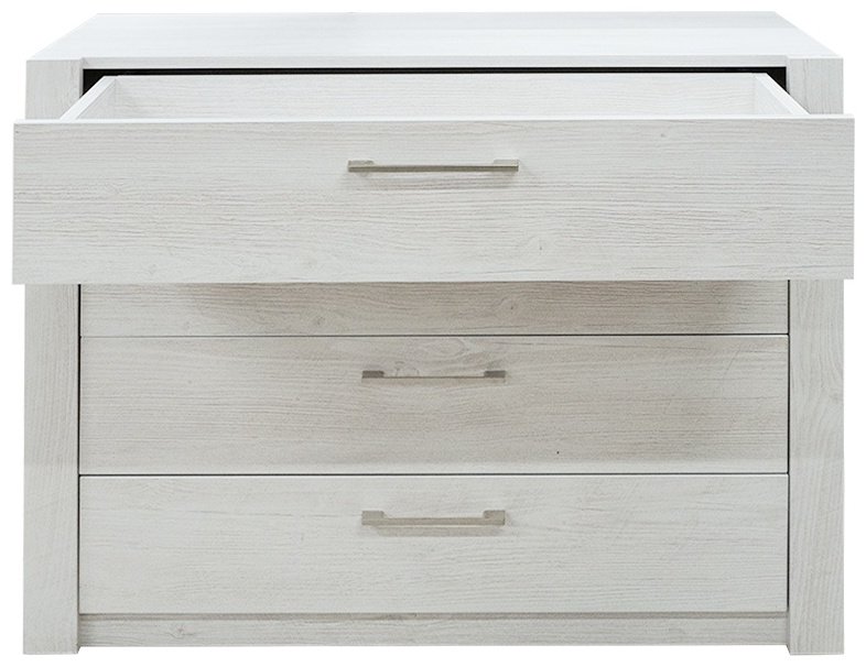 Комод MySTAR Вирджиния, 91.80x42.60x82.4 см, белый, серый купить,NaN