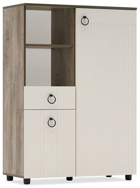 Распашной шкаф TURAN HOME Voodhill EW, 90.1x128.6х41.8 см, коричневый купить,NaN