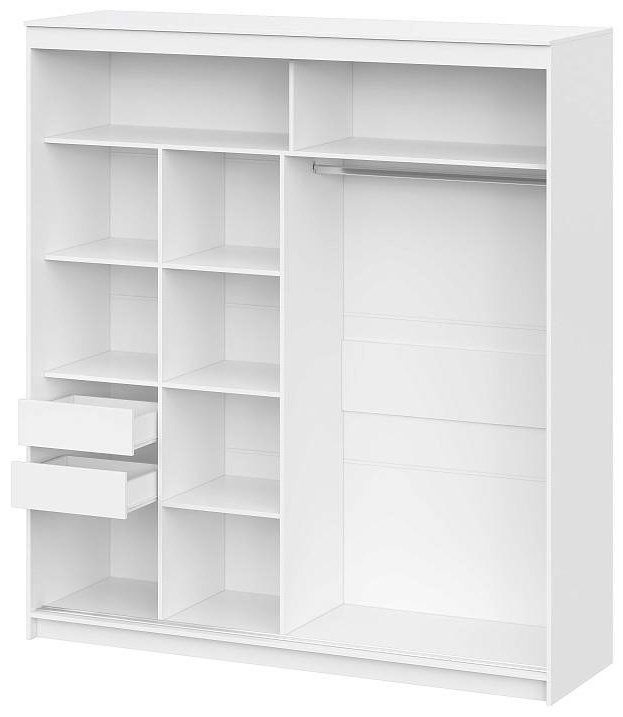 Шкаф-купе СВ Мебель ШКП 3, 200.1x220х60 см, белый купить,NaN
