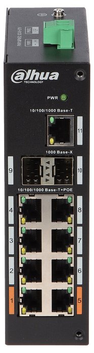 Коммутатор Dahua DH-PFS3211-8GT-120 черный купить,0