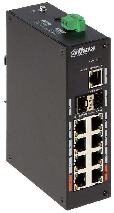 Коммутатор Dahua DH-PFS3211-8GT-120 черный