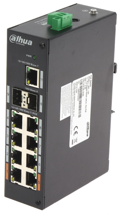 Коммутатор Dahua DH-PFS3211-8GT-120 черный купить,0
