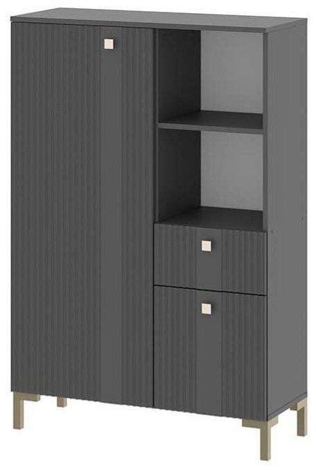 Комод СВ Мебель МС Триумф, 87.7x34.8x132.2 см, графит купить,NaN