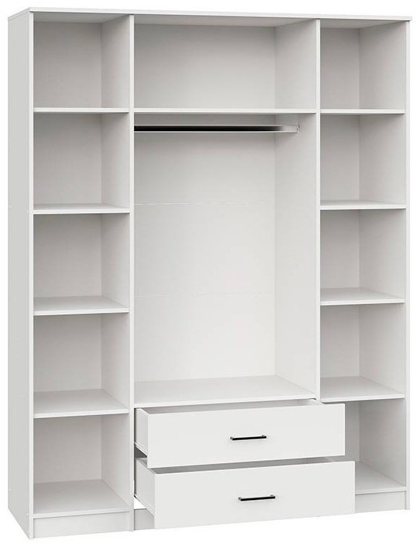 Распашной шкаф СВ Мебель MGC12603, 160.1x205х52 см, белый купить,NaN