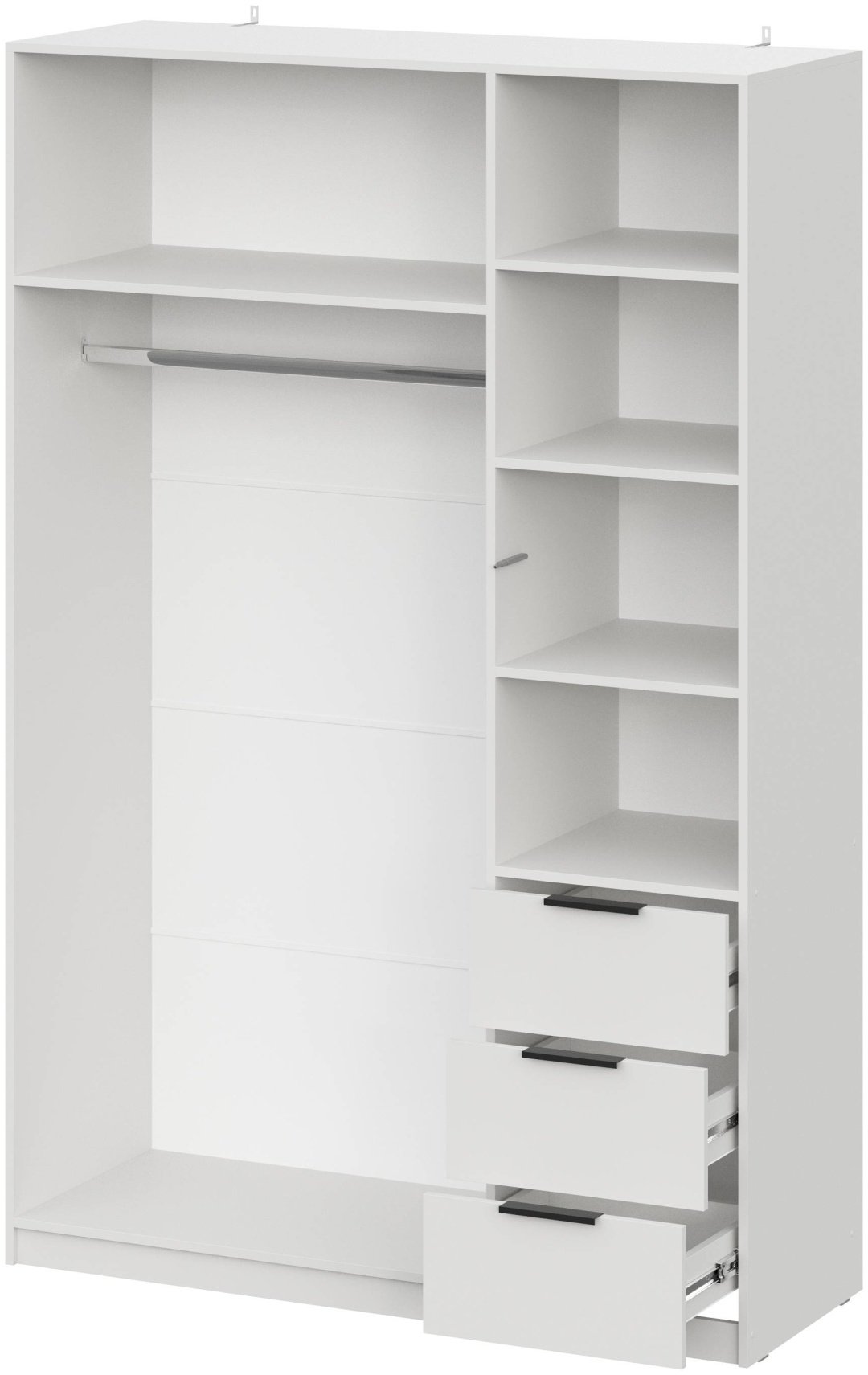 Распашной шкаф СВ Мебель ШК 22, 135x205х50.6 см, белый купить,NaN