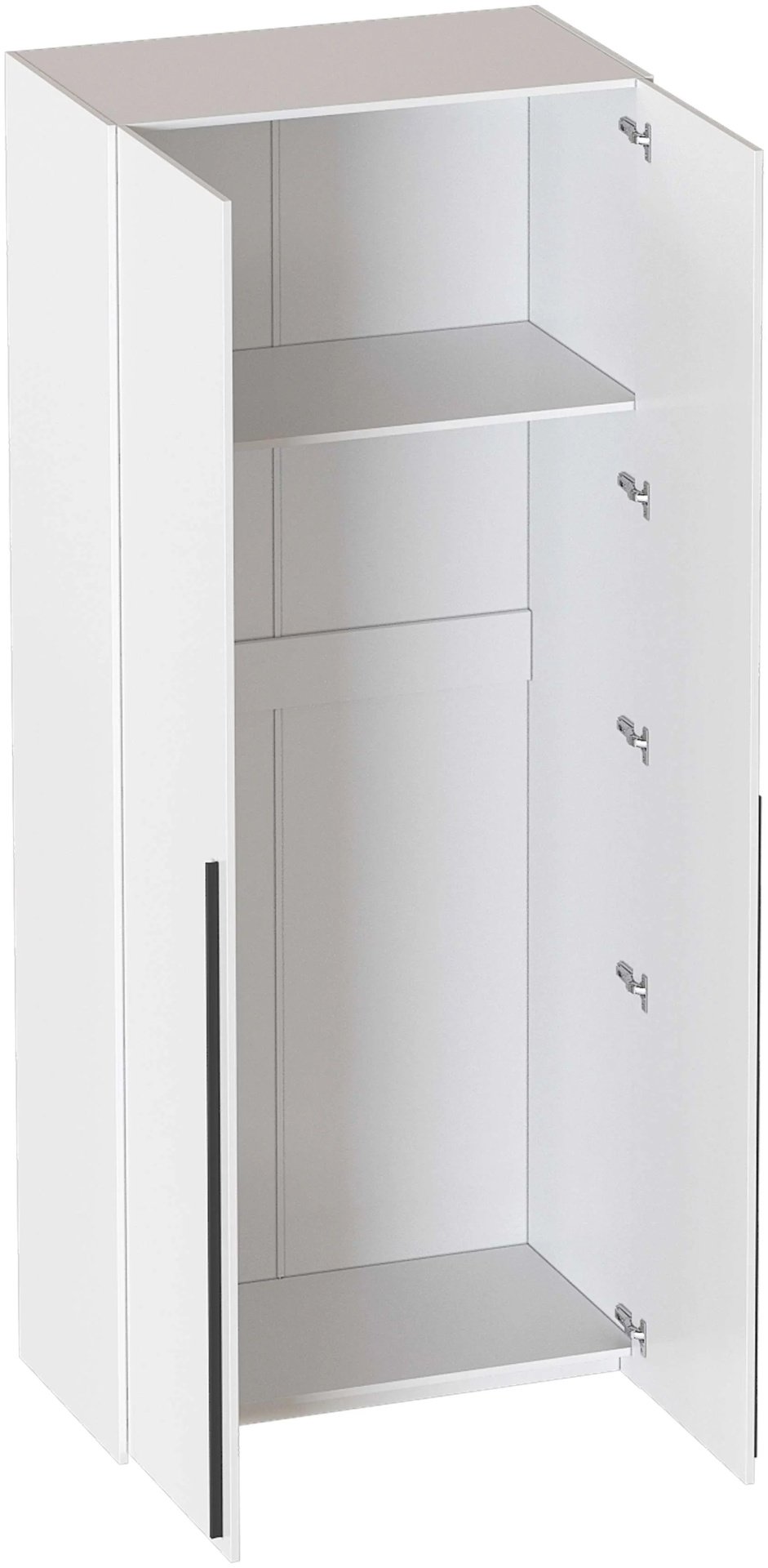 Распашной шкаф Мебельград Ренн, 99.8x240.5х53 см, белый купить,NaN