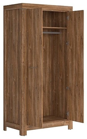 Распашной шкаф Loftwood Герман, 98x201х56 см, коричневый купить,NaN