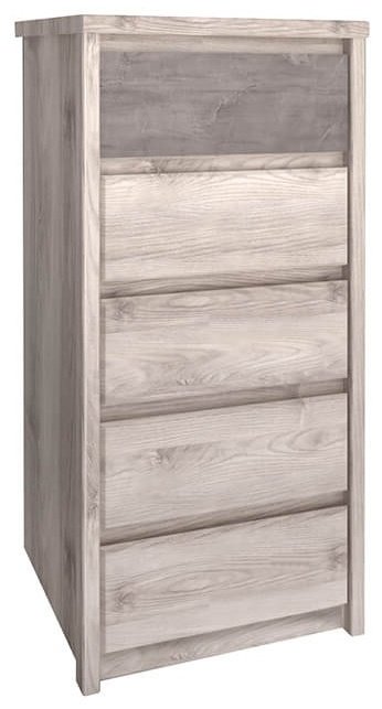 Детский комод АНРЭКС Джаз 5S/56 00050173, 56x40.3x116.6 см, светло-коричневый купить,NaN