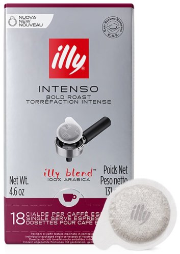 Кофе illy Intenso в чалдах 131 г купить,NaN