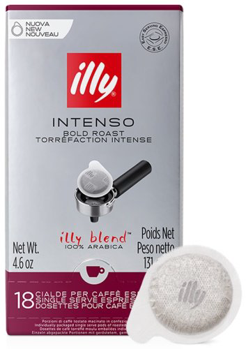 Кофе illy Intenso в чалдах 131 г купить,NaN