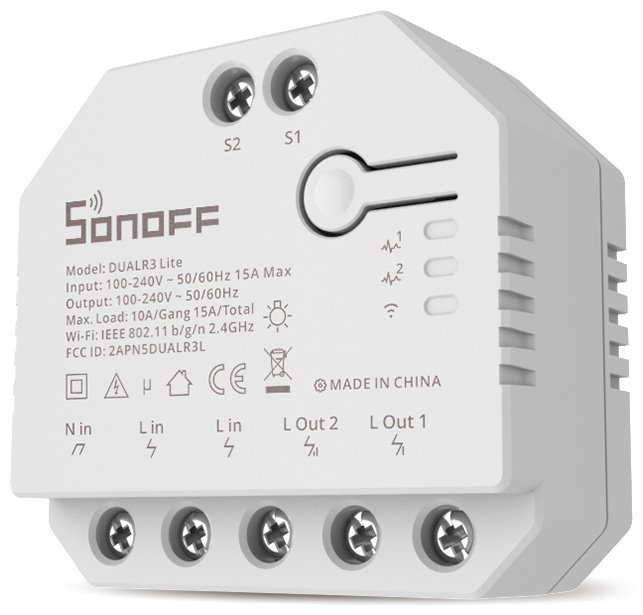 SONOFF реле управления DUALR3 Lite AC 220 В 10 А, кол-во фаз : 1 купить,11900