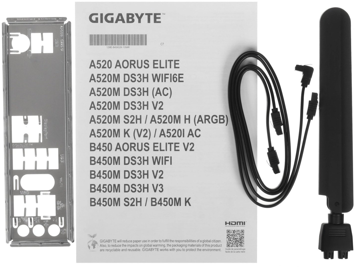 Материнская плата GIGABYTE A520M DS3H WF6E