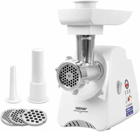 Мясорубка Zelmer ZMM5801P белый купить,NaN