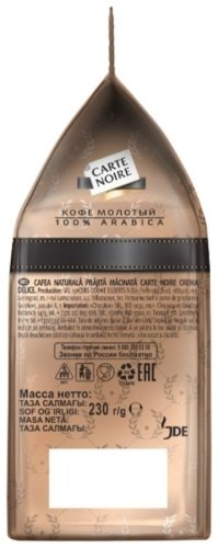 Кофе Carte Noire Crema delice молотый в пакете 230 г купить,NaN