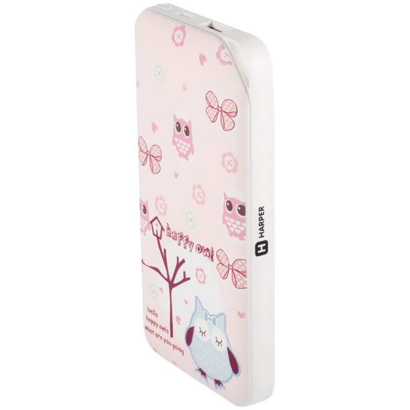 Power Bank Harper PB-0019 Owl 10000mah розовый