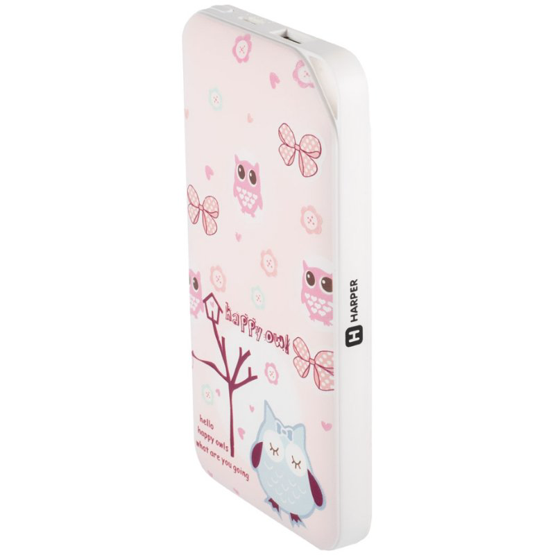 Power Bank Harper PB-0019 Owl 10000mah розовый купить,NaN