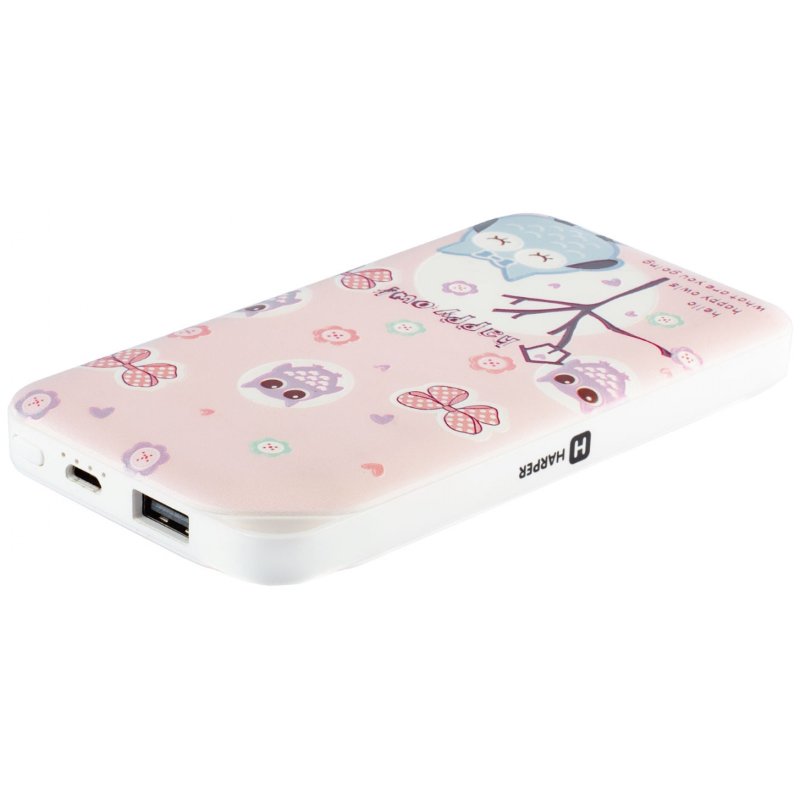 Power Bank Harper PB-0019 Owl 10000mah розовый