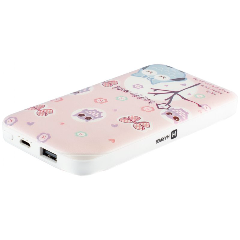 Power Bank Harper PB-0019 Owl 10000mah розовый купить,NaN