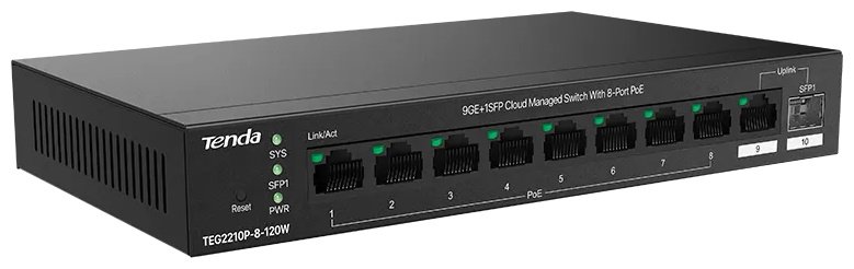 Коммутатор Tenda Tenda TEG2210P-8-120W купить,NaN