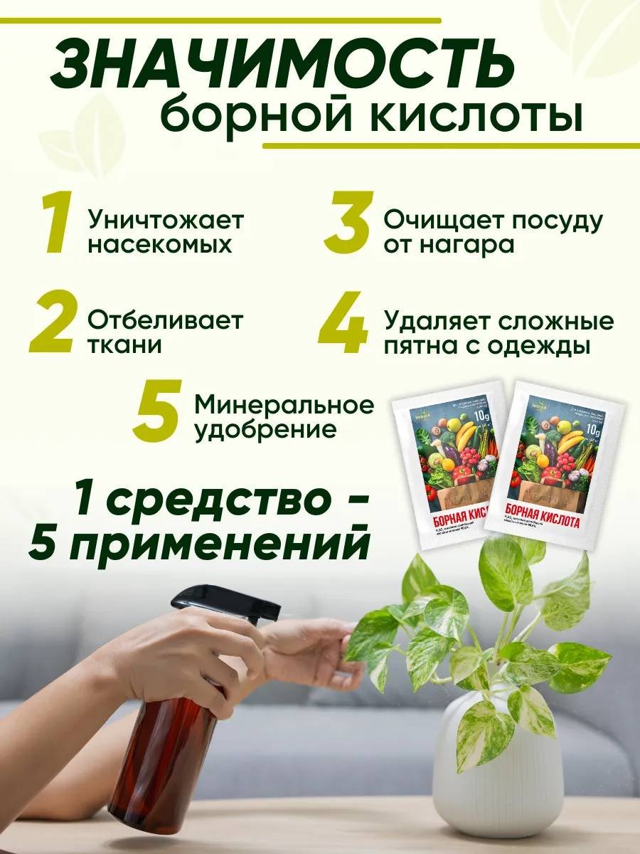Борная кислота 10гр, 5шт. купить,NaN