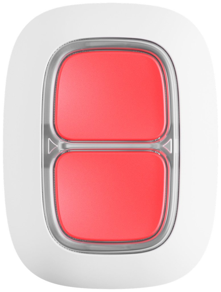 Беспроводная экстренная кнопка DoubleButton (белый) Ajax