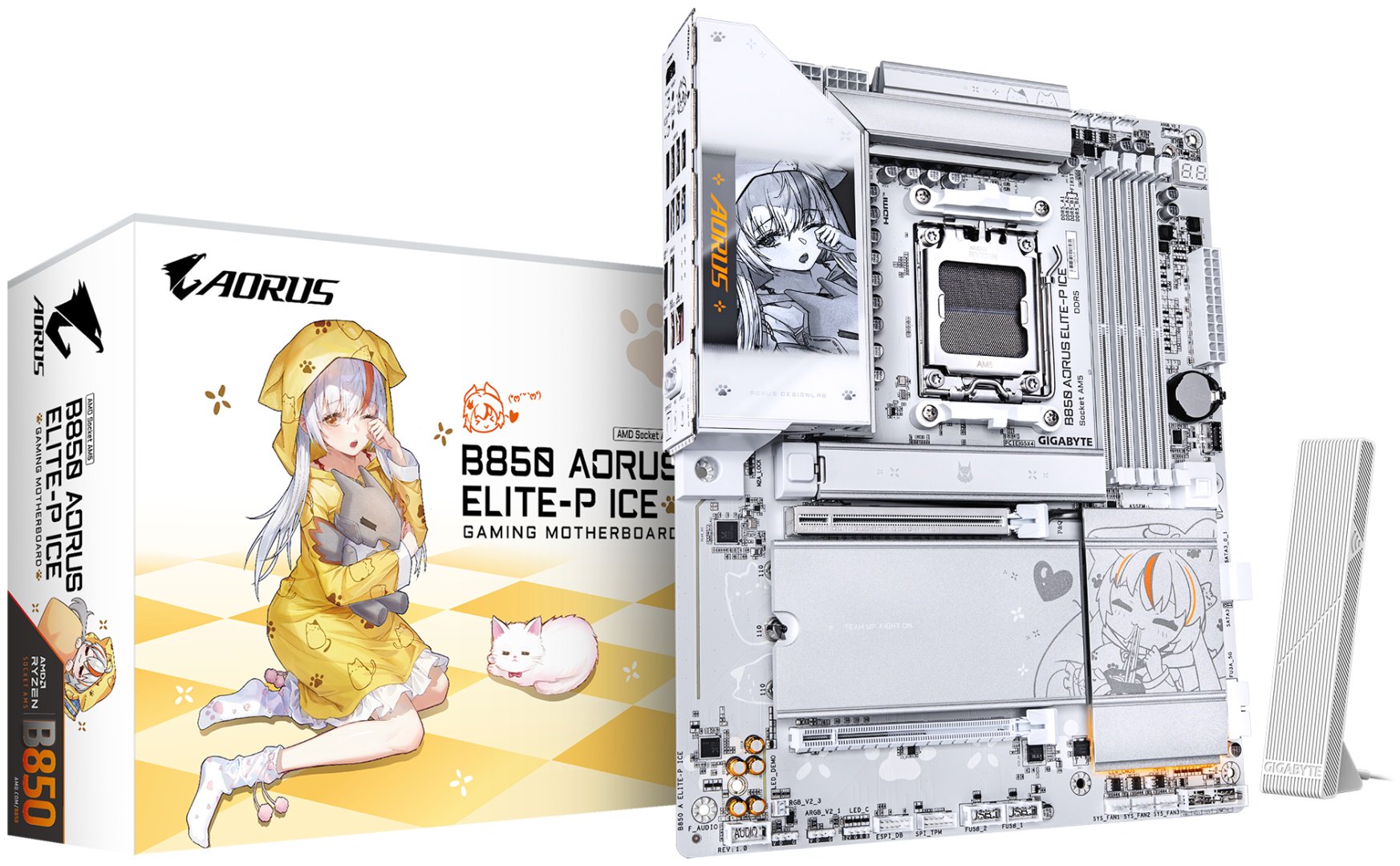Материнская плата GIGABYTE B850 AORUS ELITE-P ICE купить,NaN