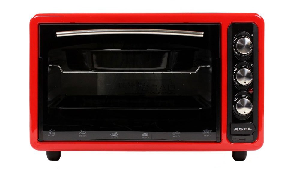 Духовка Asel AF 40-23 красная купить,49000