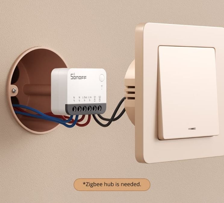 SONOFF реле управления ZBMINIR2 AC 220 В 10 А, кол-во фаз : 1