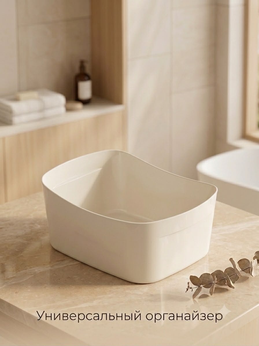 Корзина универсальная 19x14x8 см, полипропилен купить,NaN