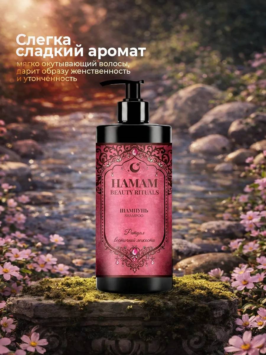 Hamam Beauty Ritual Для объёма волос Парфюмированный шампунь 1000 мл купить,NaN