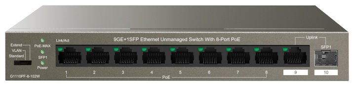 Коммутатор IP-COM G1110PF-8-102W купить,49758