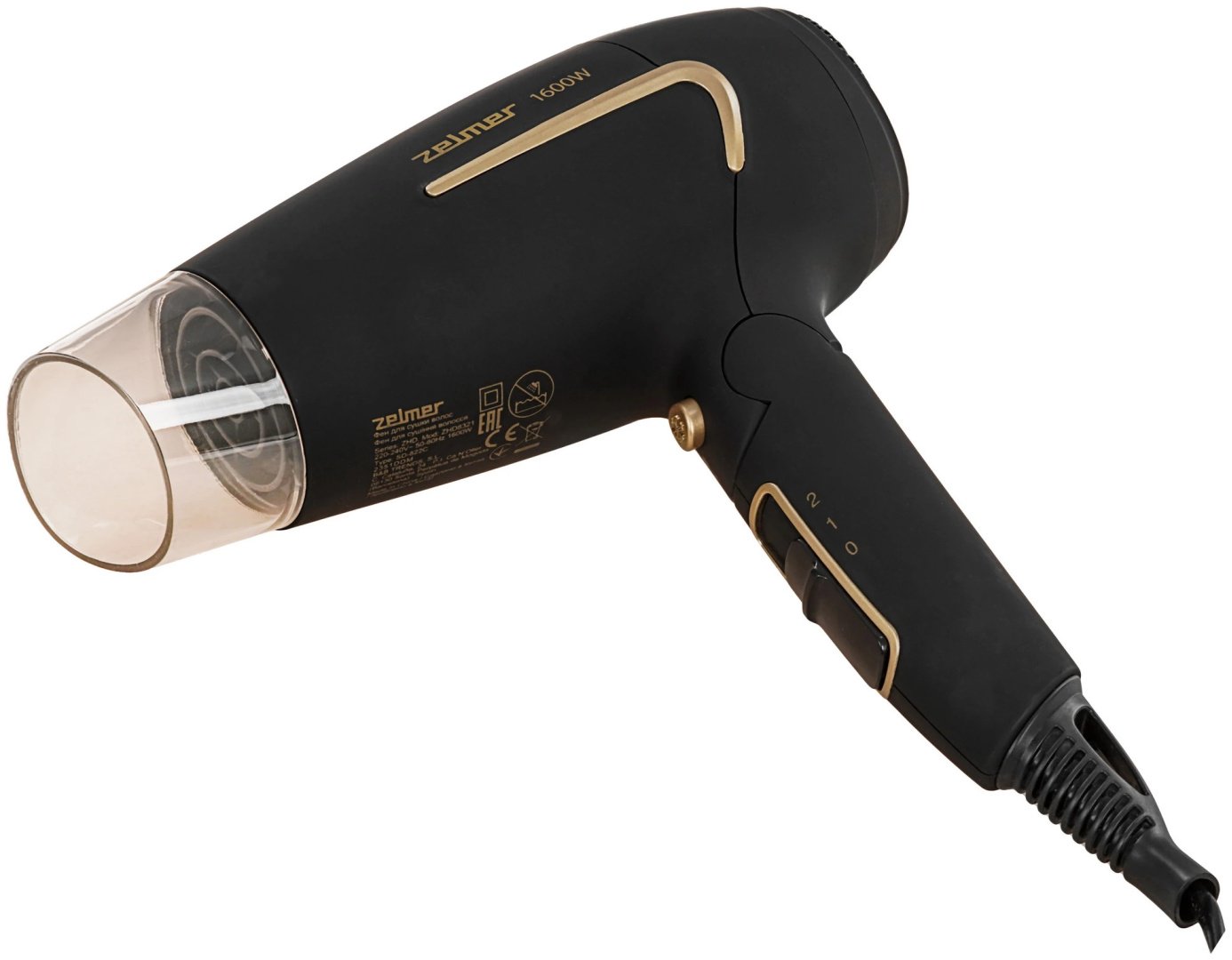 Zelmer ZHD8321 компактный фен черный купить,NaN