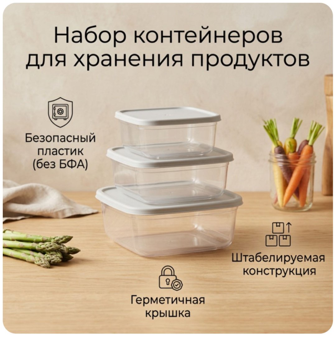 Контейнер 3034086565 1 шт, пластик купить,NaN