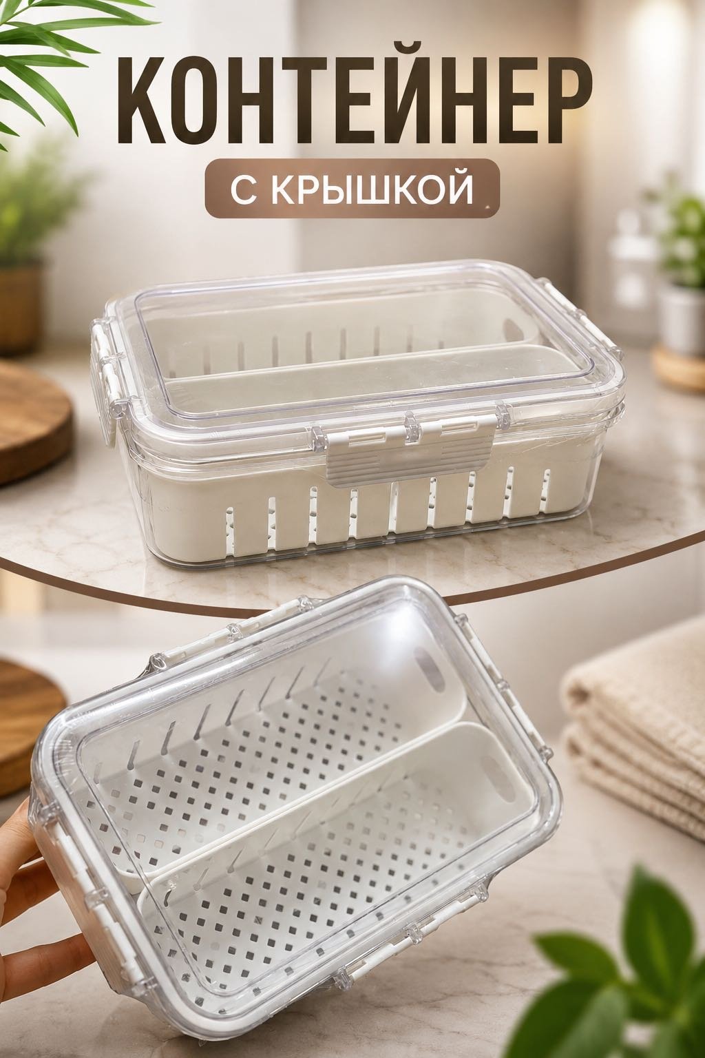 Контейнер 30338621_134409096 2 шт, пластик купить,NaN