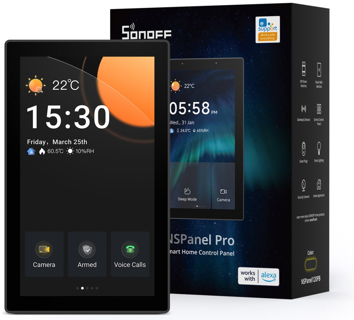 Панель управления SONOFF NSPanel120PB eWeLink ZigBee купить,78000