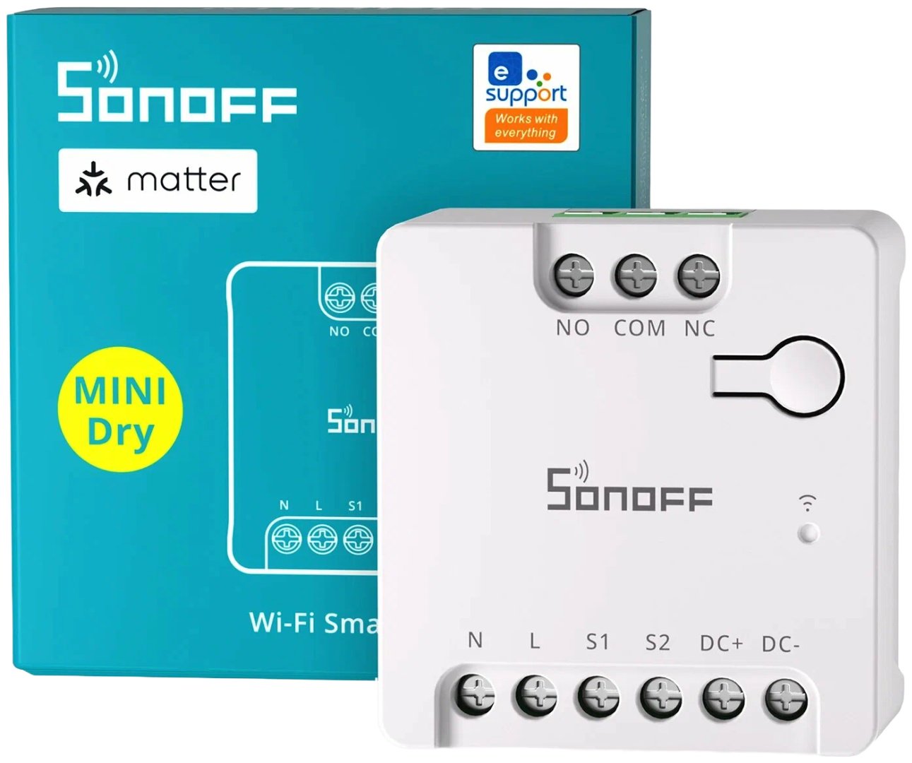 SONOFF реле управления Matter Реле управления MINI-D сухой контакт AC/DC 240 В 2 А, кол-во фаз : 1 купить,10900