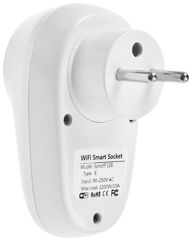 Умная розетка SONOFF S26R2ZBTPF, белый