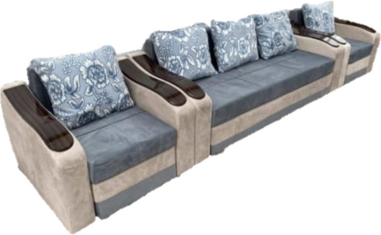 Диван Nilstone Sofa Ottoman бежевый-голубой