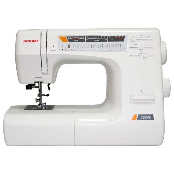 Электромеханическая швейная машина Janome 7524E белая  купить,NaN