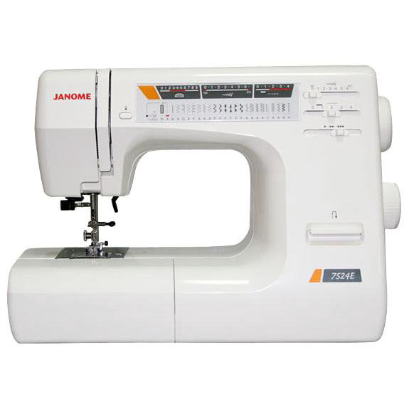 Электромеханическая швейная машина Janome 7524E белая  купить,NaN
