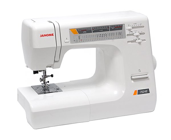 Электромеханическая швейная машина Janome 7524E белая  купить,NaN